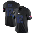 Vanessashop B.Bills #12 Jim Kelly Player Olive Salute to Service Hoodies Game Stitched Jerseys