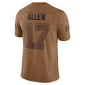 Vanessashop B.Bills #17 Josh Allen Player Brown Salute To Service Limited Stitched Jerseys