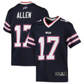 Vanessashop B.Bills #17 Josh Allen Player Navy Inverted  Home Game Stitched Jerseys