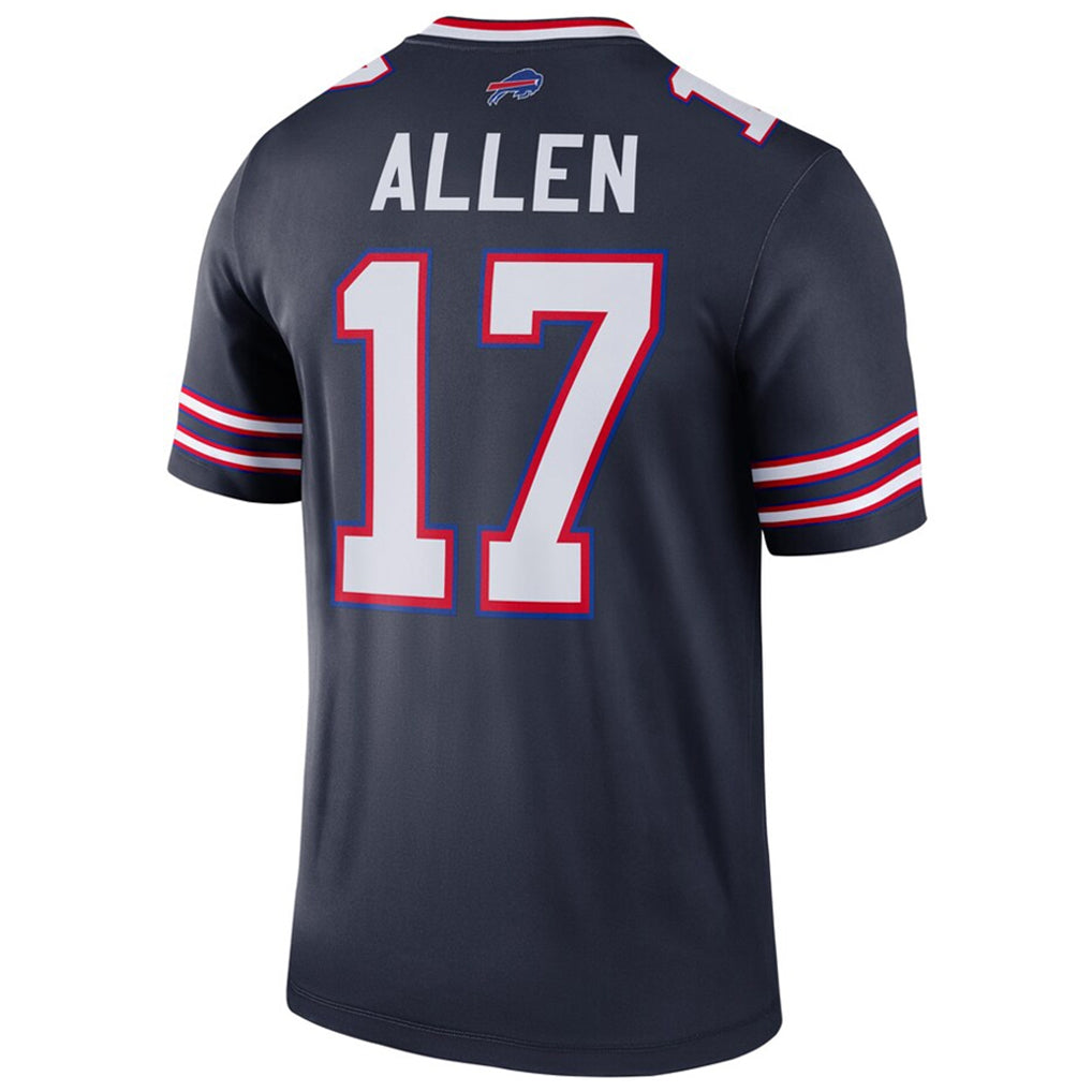 Vanessashop B.Bills #17 Josh Allen Player Navy Inverted  Legend Game Stitched Jerseys