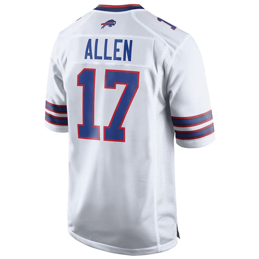 Vanessashop B.Bills #17 Josh Allen Player White Game Stitched Jerseys