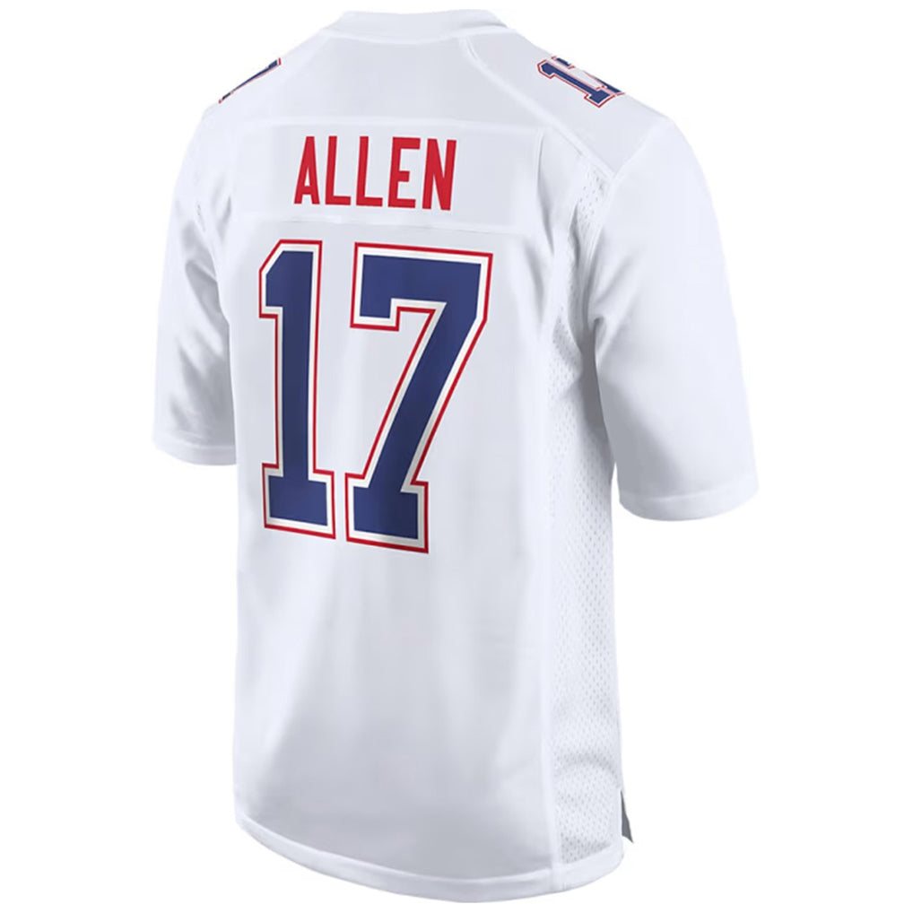 Vanessashop B.Bills #17 Josh Allen Player White Tundra Stitched Jerseys