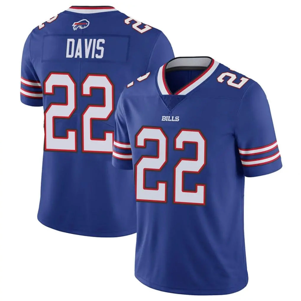 Vanessashop B.Bills #22 Ray Davis Player Royal Vapor Limited Stitched Jerseys