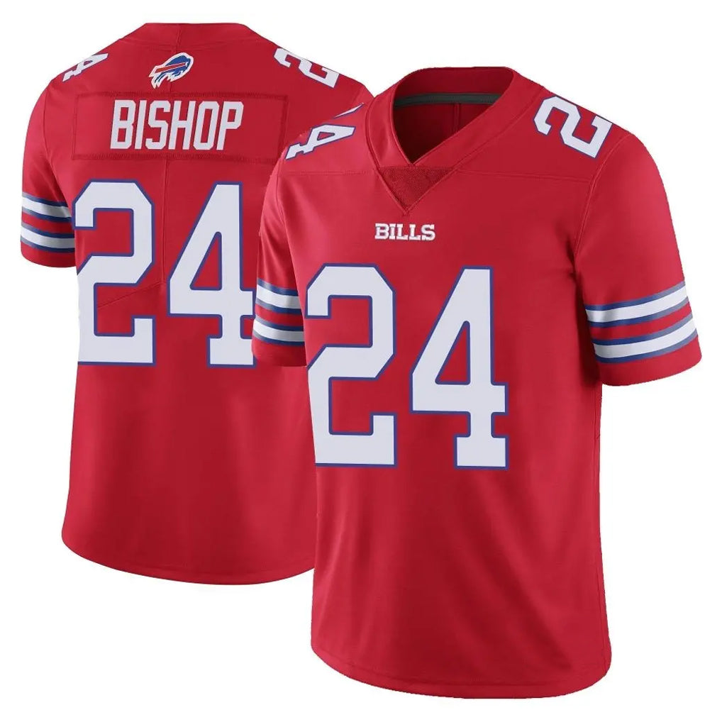 Vanessashop B.Bills #24 Cole Bishop Player Red Vapor Untouchable Limited Home Game Stitched Jerseys
