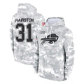 Vanessashop B.Bills #31 Maxwell Hairston Player Arctic Camo Salute to Service Hoodies Limited Stitched Jerseys