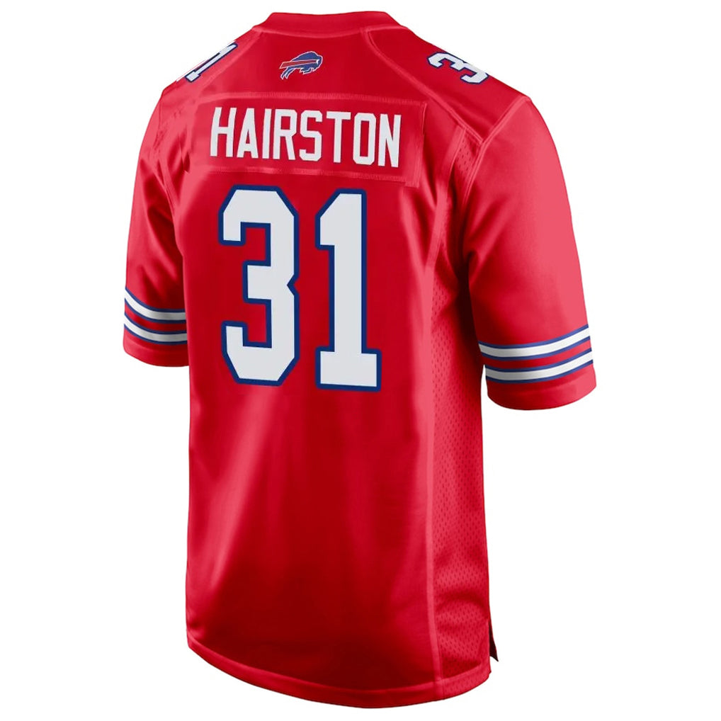 Vanessashop B.Bills #31 Maxwell Hairston Player Red Home Game Stitched Jerseys