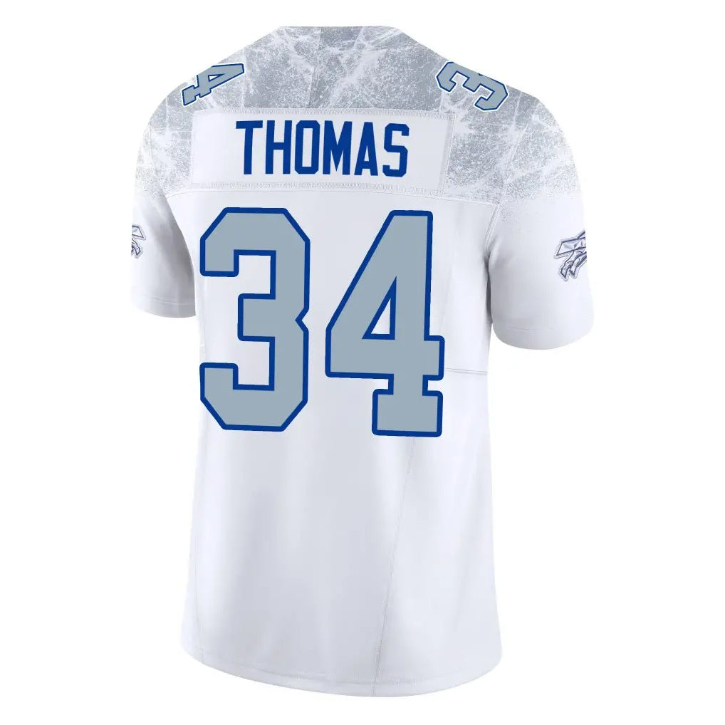 Vanessashop B.Bills #34 Thurman Thomas Player White Rivalries Collection Vapor Limited Stitched Jerseys