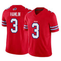 Vanessashop B.Bills #3 Damar Hamlin Player Red Vapor F.U.S.E. Jersey Limited Home Game Stitched Jerseys