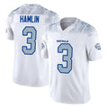 Vanessashop B.Bills #3 Damar Hamlin Player White Rivalries Collection Limited Home Game Stitched Jerseys