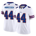 Vanessashop B.Bills #44 Joe Andreessen Player White Vapor F.U.S.E. Limited Home Game Stitched Jerseys