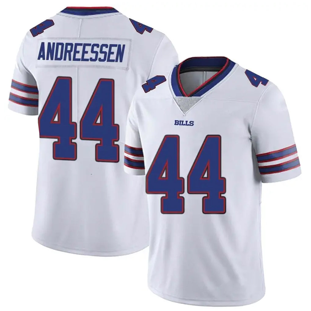 Vanessashop B.Bills #44 Joe Andreessen Player White Vapor Untouchable Limited Stitched Jerseys
