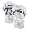 Vanessashop B.Bills #73 Dion Dawkins Player Arctic Camo Salute to Service T-Shirt Hoodies Stitched Jerseys
