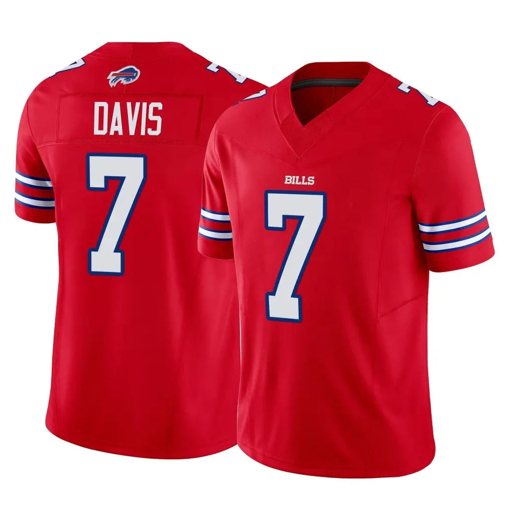 Vanessashop B.Bills #7 Ray Davis Player Red Vapor F.U.S.E. Limited Stitched Jerseys