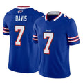 Vanessashop B.Bills #7 Ray Davis Player Royal Vapor F.U.S.E. Limited Game Stitched Jerseys