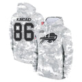 Vanessashop B.Bills #86 Dalton Kincaid Player Arctic Camo Salute to Service Hoodies Stitched Jerseys