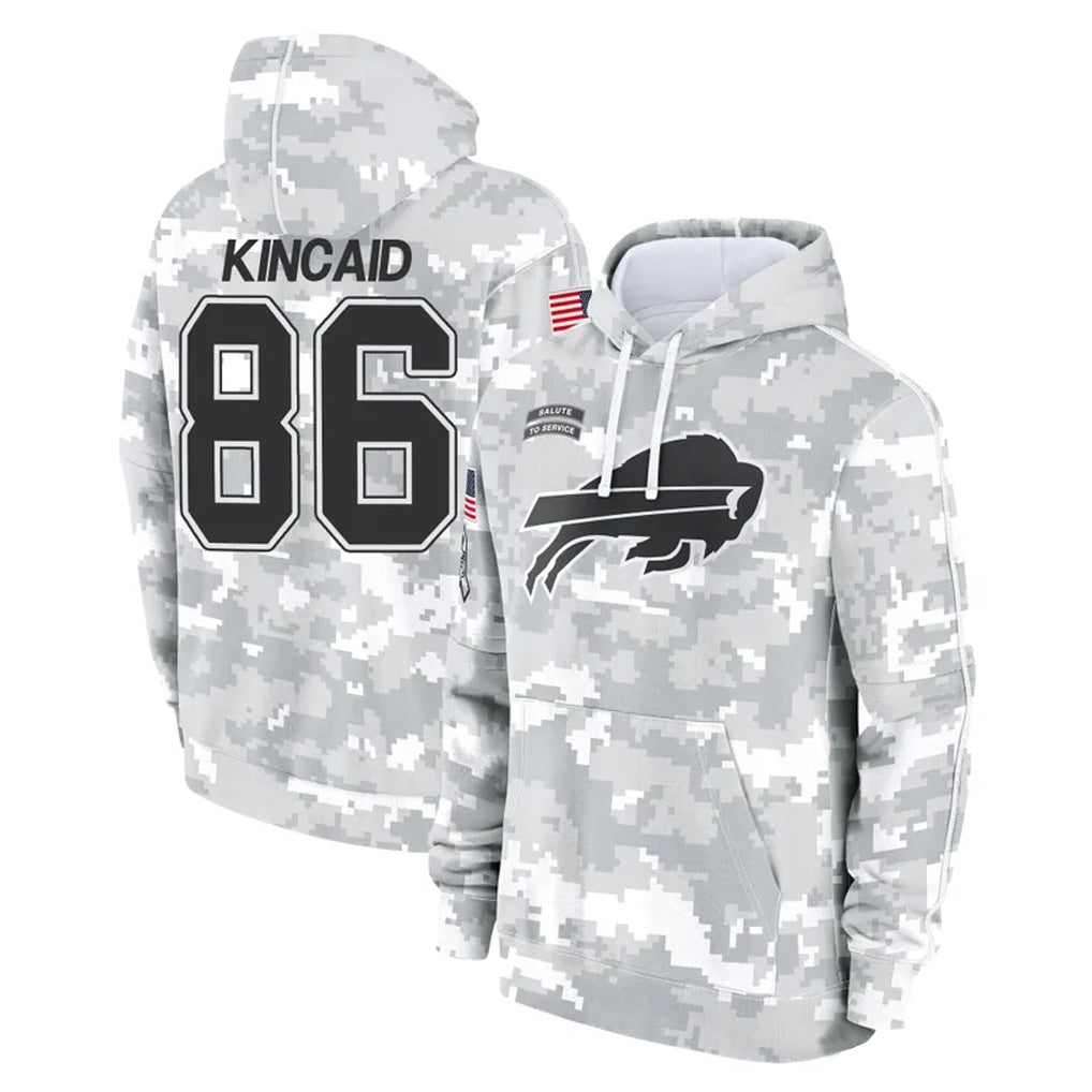 Vanessashop B.Bills #86 Dalton Kincaid Player Arctic Camo Salute to Service Hoodies Stitched Jerseys