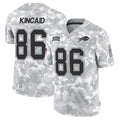 Vanessashop B.Bills #86 Dalton Kincaid Player Arctic Camo Salute to Service Limited Stitched Jerseys