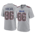 Vanessashop B.Bills #86 Dalton Kincaid Player Gray Fashion Home Game Stitched Jerseys