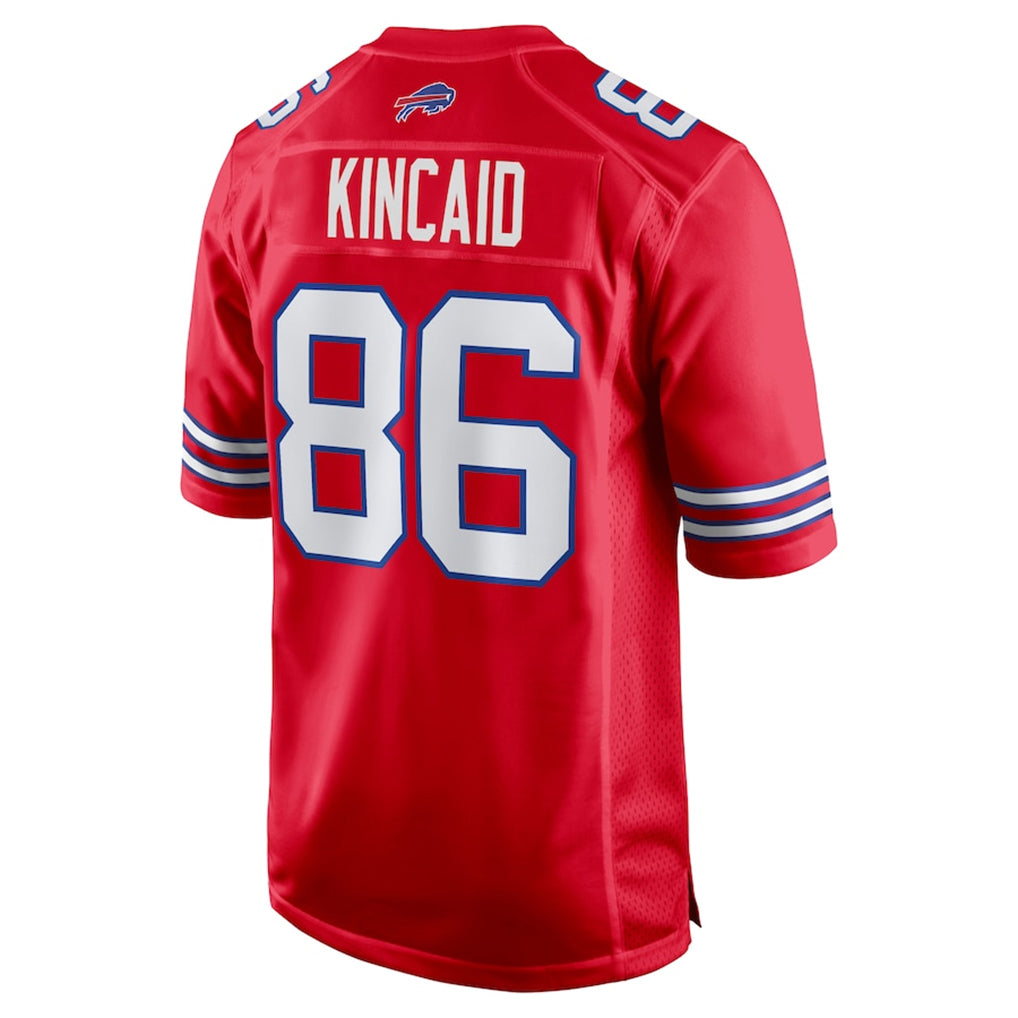 Vanessashop B.Bills #86 Dalton Kincaid Player Red Home Game Stitched Jerseys