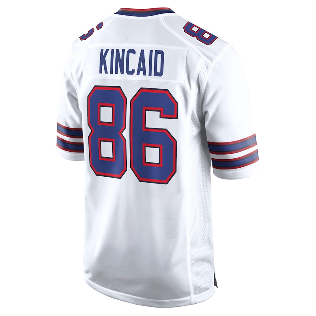 Vanessashop B.Bills #86 Dalton Kincaid Player White Home Game Stitched Jerseys
