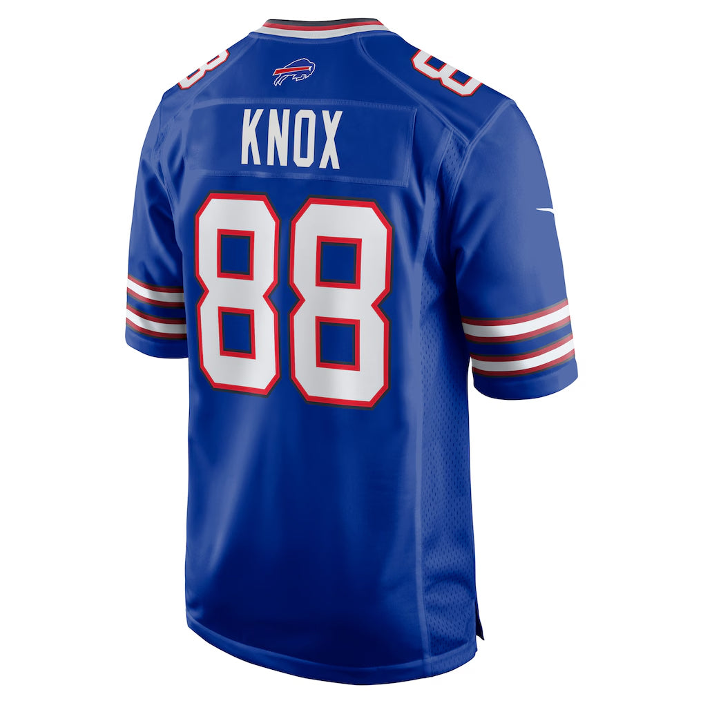 Vanessashop B.Bills #88 Dawson Knox Player Royal Home Game Stitched Jerseys