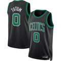 Vanessashop B.Celtics #0 Jayson Tatum  Black Swingman Jerseys - Statement Edition