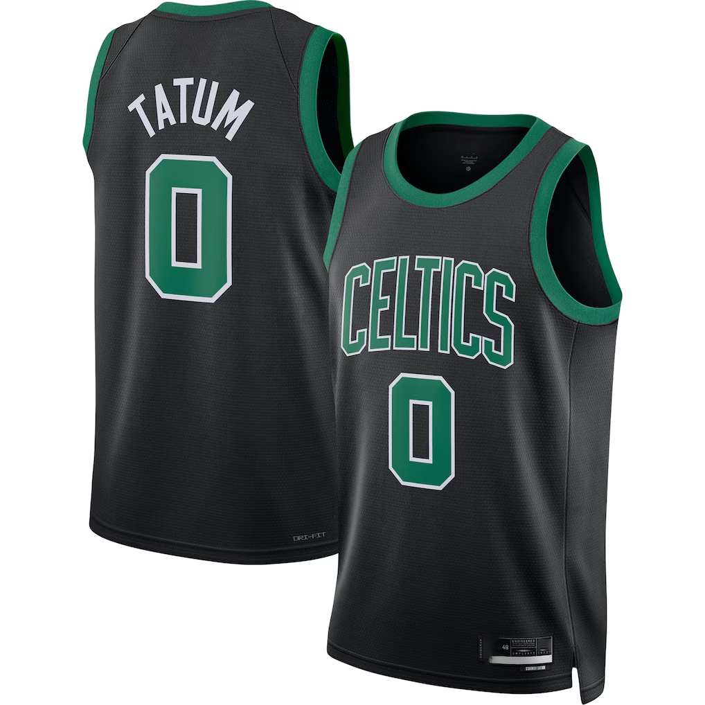 Vanessashop B.Celtics #0 Jayson Tatum  Black Swingman Jerseys - Statement Edition