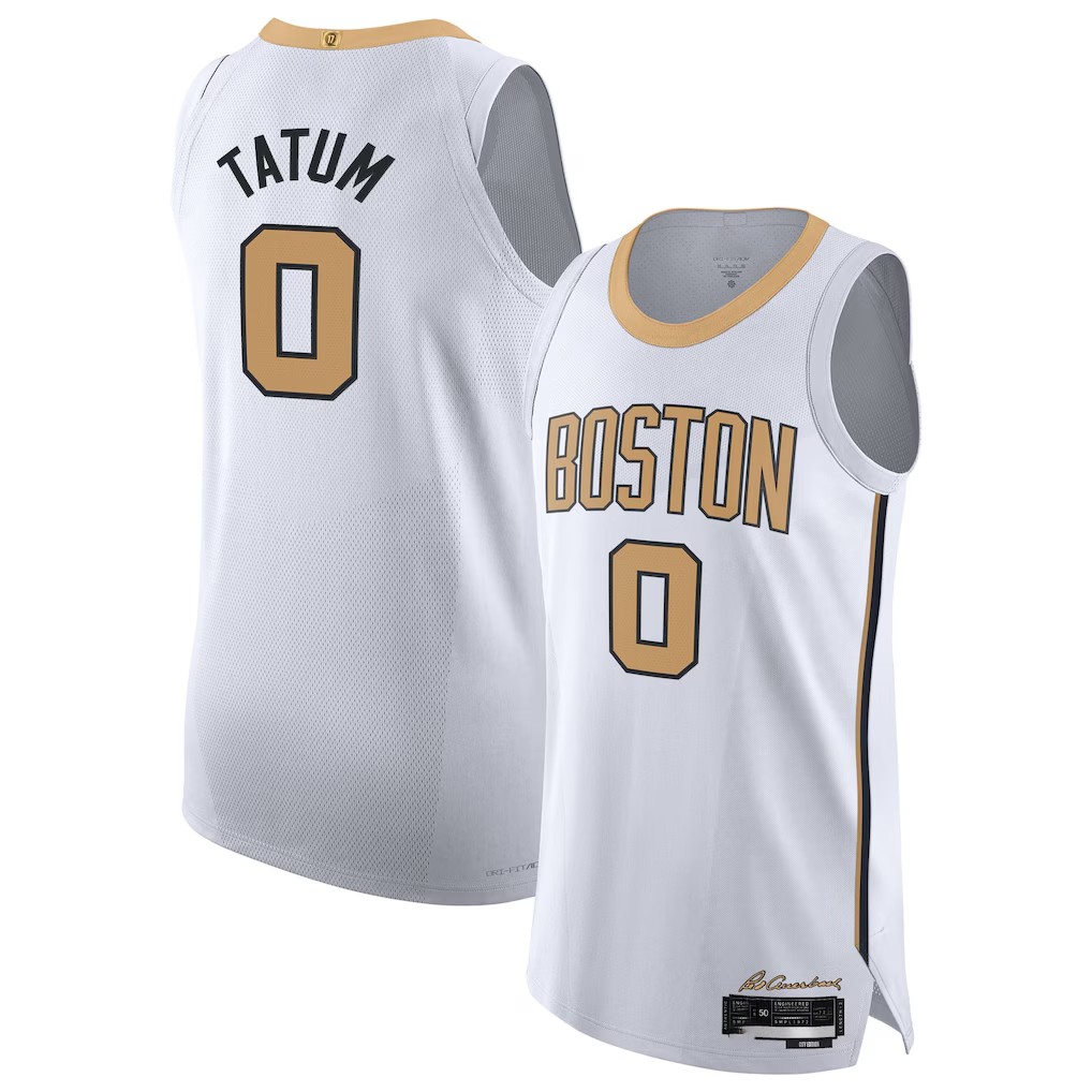 Vanessashop B.Celtics #0 Jayson Tatum White 202526 Authentic Jerseys - City Edition