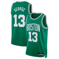 Vanessashop B.Celtics #13 Paul George Kelly Green Swingman Jerseys - Icon Edition