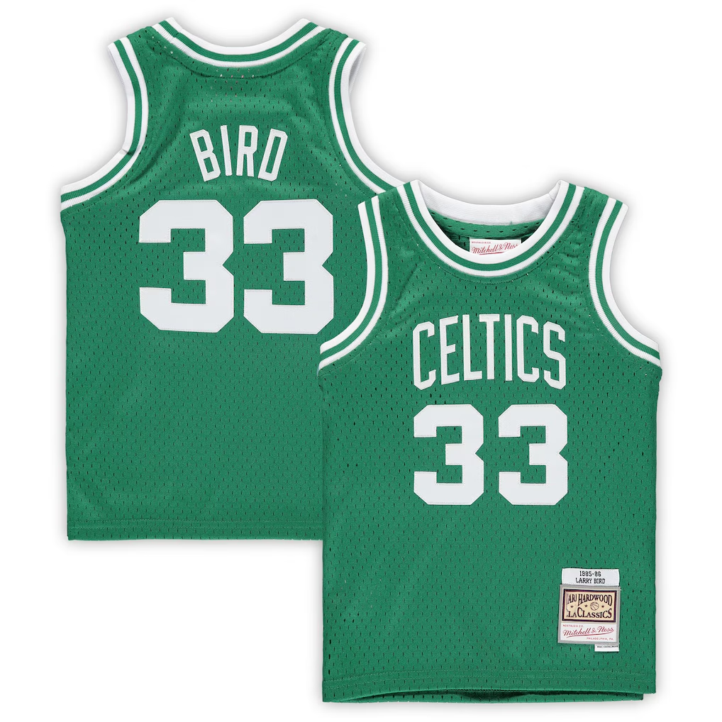 Vanessashop B.Celtics #33 Larry Bird Mitchell & Ness Kelly Green 198586 Hardwood Classics Throwback Team Jerseys