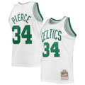 Vanessashop B.Celtics #34  Paul Pierce Mitchell & Ness White Hardwood Classics Swingman Jerseys