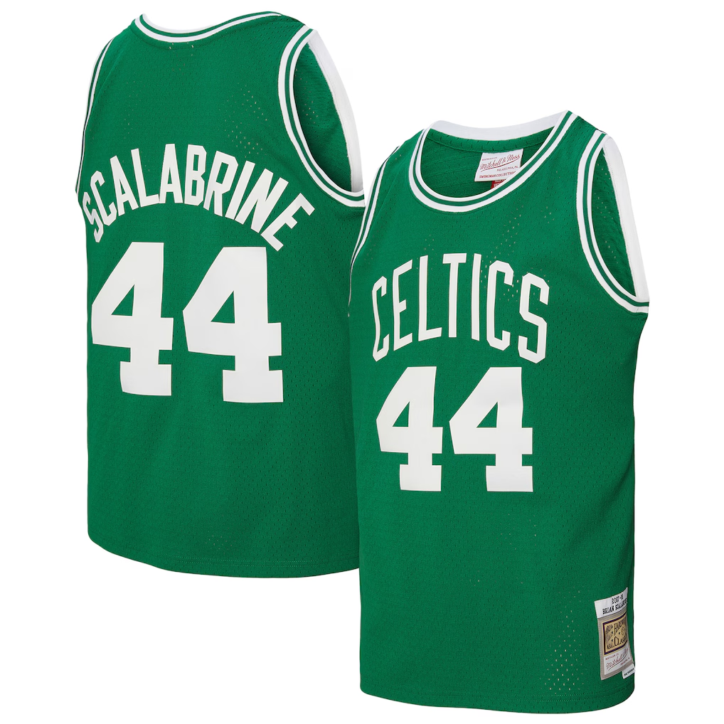 Vanessashop B.Celtics #44 Brian Scalabrine Mitchell & Ness Kelly Green 200708 Hardwood Classics Swingman Jerseys