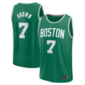 Vanessashop B.Celtics #7 Jaylen Brown  Kelly Green Fast Break Replica Player Jerseys - Icon Edition