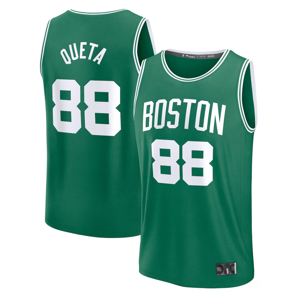 Vanessashop B.Celtics #88 Neemias Queta  Kelly Green Fast Break Replica Player Jerseys - Icon Edition