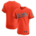 Vanessashop B.Orioles Orange Limited Elite Home Game Blank Player Stitched Jerseys