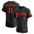 Vanessashop B.Orioles #11 Jordan Westburg Player Black Limited Elite Home Game Stitched Jerseys