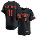Vanessashop B.Orioles #11 Jordan Westburg Player Black Limited Home Game Stitched Jerseys