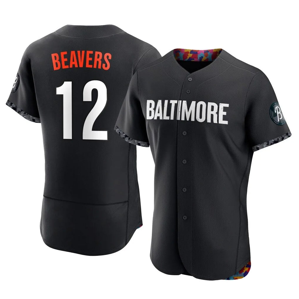 Vanessashop B.Orioles #12 Dylan Beavers Player Black City Connect Limited Elite Home Game Stitched Jerseys