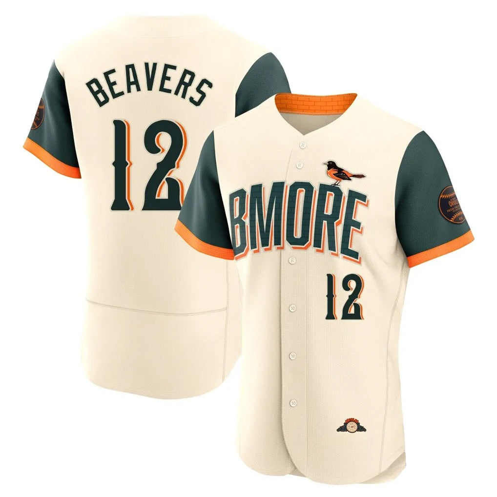 Vanessashop B.Orioles #12 Dylan Beavers Player Cream 2026 City Connect Limited Elite Home Game Stitched Jerseys