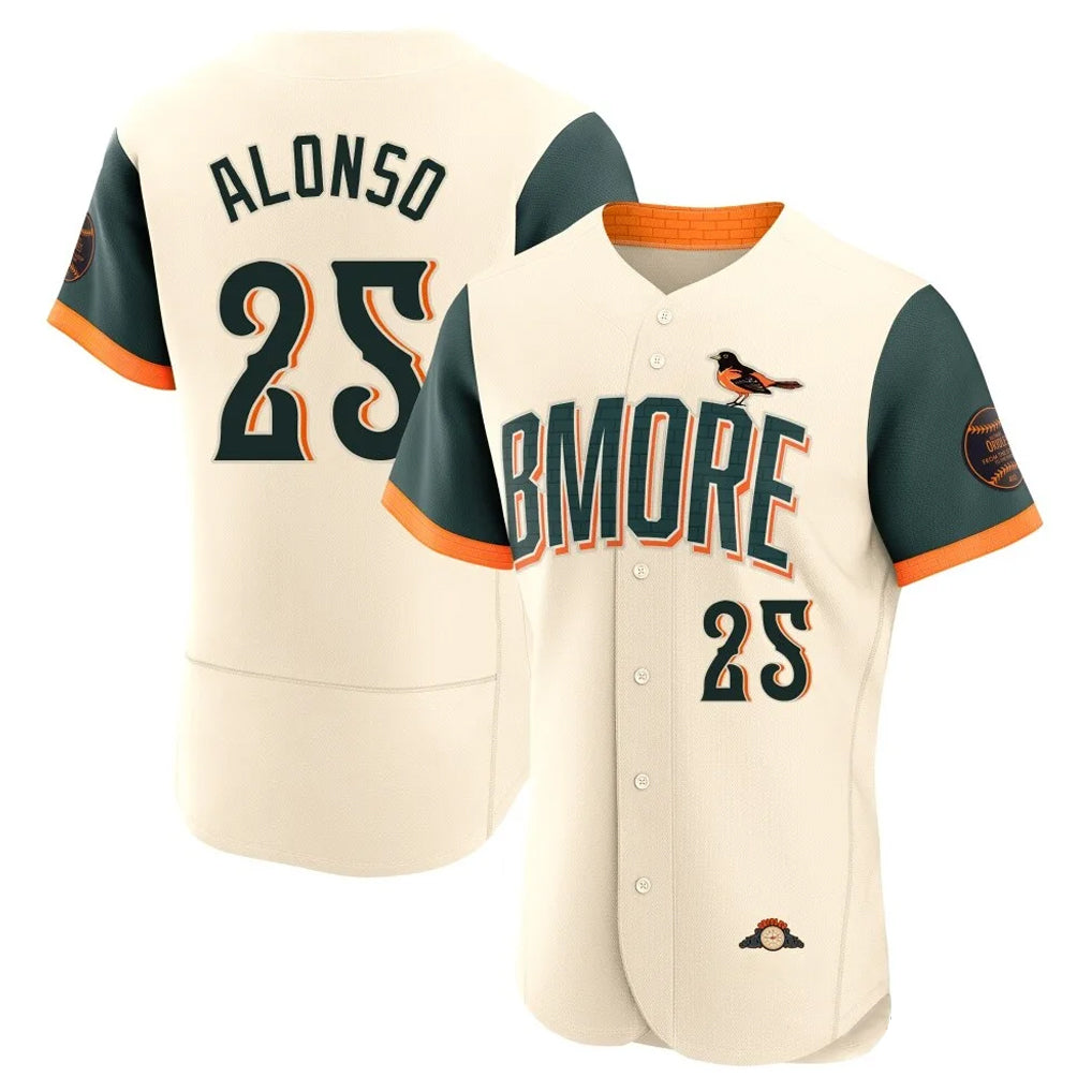 Vanessashop B.Orioles #25 Pete Alonso Player Cream 2026 City Connect Limited Elite Home Game Stitched Jerseys