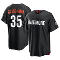 Vanessashop B.Orioles #35 Adley Rutschman Black City Connect Home Game Stitched Jerseys