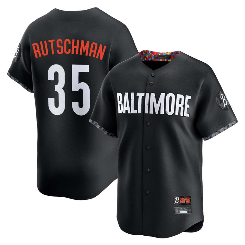 Vanessashop B.Orioles #35 Adley Rutschman Black City Connect Limited Home Game Stitched Jerseys