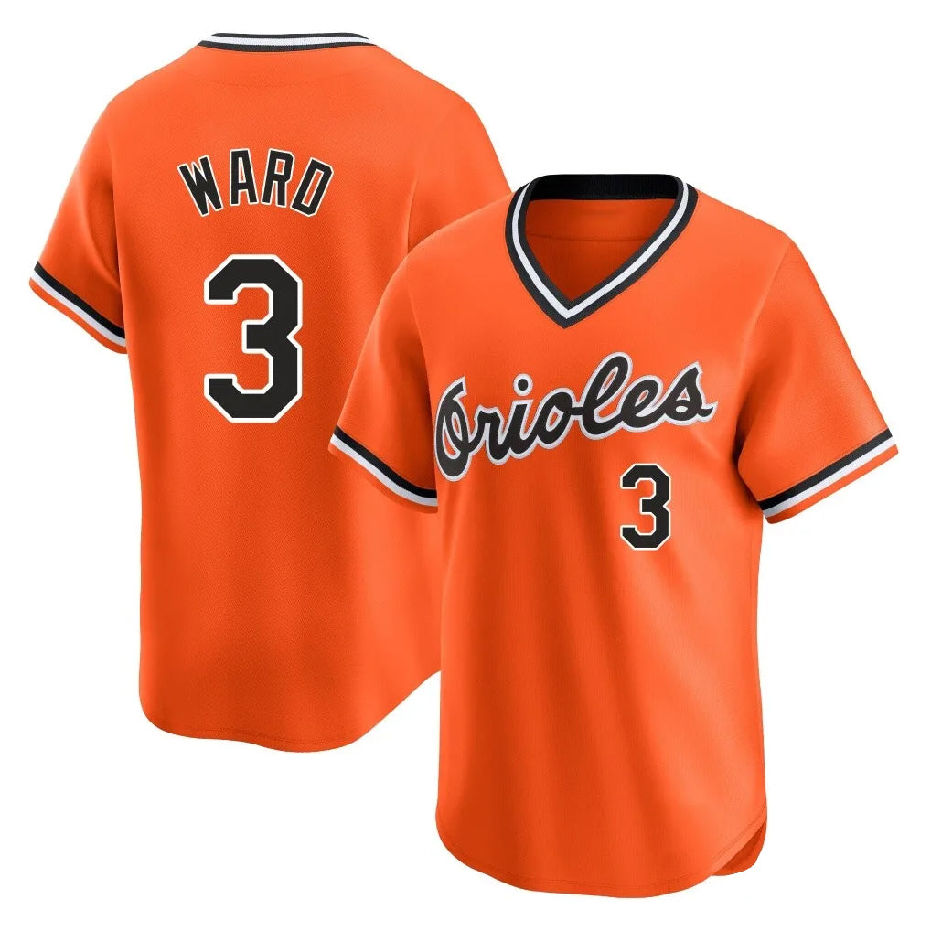 Vanessashop B.Orioles #3 Taylor Ward Player Orange T-shirt Limited Home Game Stitched Jerseys