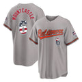 Vanessashop B.Orioles #6 Ryan Mountcastle Player Gray USA 250 Fourth of July Home Game Stitched Jerseys