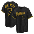Vanessashop B.Orioles #7 Jackson Holliday Player Black Snake Skin City Home Game Stitched Jerseys