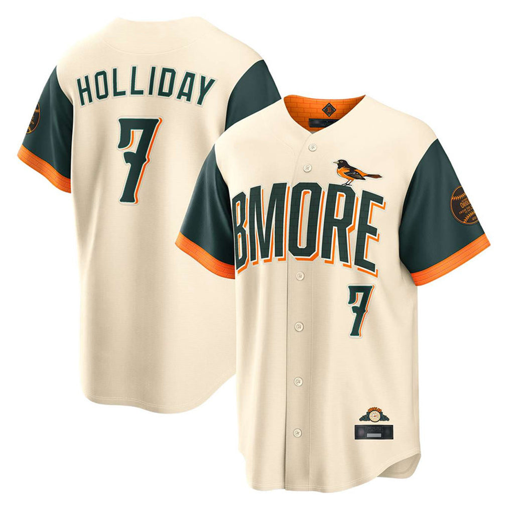 Vanessashop B.Orioles #7 Jackson Holliday Player Cream 2026 City Connect Home Game Stitched Jerseys