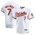 Vanessashop B.Orioles #7 Jackson Holliday Player White Limited Home Game Stitched Jerseys