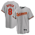Vanessashop B.Orioles #8 Cal Ripken Player Gray Home Game Stitched Jerseys