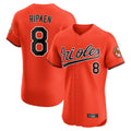 Vanessashop B.Orioles #8 Cal Ripken Player Orange Limited Elite Home Game Stitched Jerseys