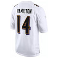 Vanessashop B.Ravens #14 Kyle Hamilton Player White Fashion Home Game Stitched Jerseys